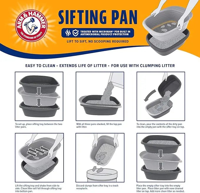 Sifting Pan- Litter Box for Cats