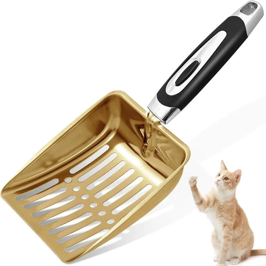 Sturdy Stainless Steel Cat Litter Scoop